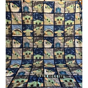 Star Wars 70-Inch X 72-Inch Baby Yoda Shower Curtain‎ and Hook Set Kids